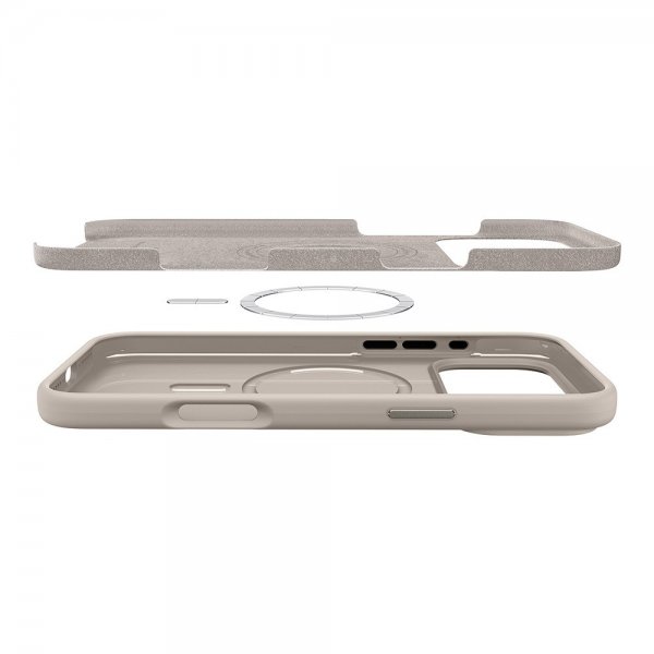Spigen iPhone 17 Pro Cover Silicone Fit MagFit Stone