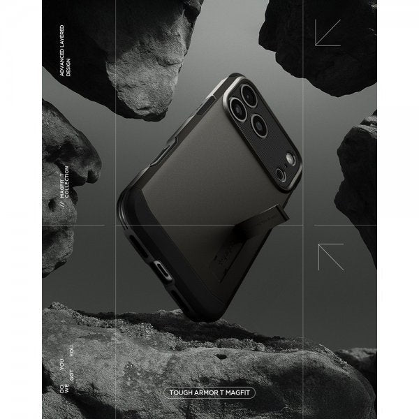 Spigen iPhone 17 Pro Cover Tough Armor T MagFit Gunmetal