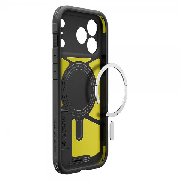 Spigen iPhone 17 Pro Cover Tough Armor T MagFit Sort