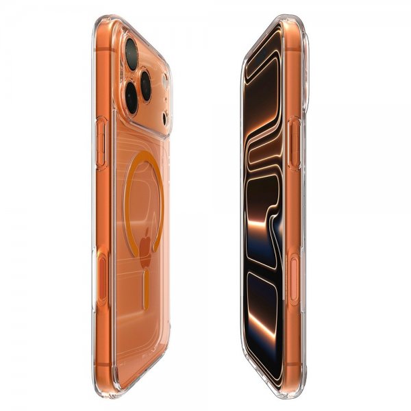 Spigen iPhone 17 Pro Cover Ultra Hybrid MagFit Clear Orange