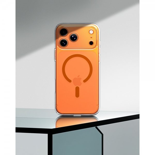 Spigen iPhone 17 Pro Cover Ultra Hybrid MagFit Clear Orange