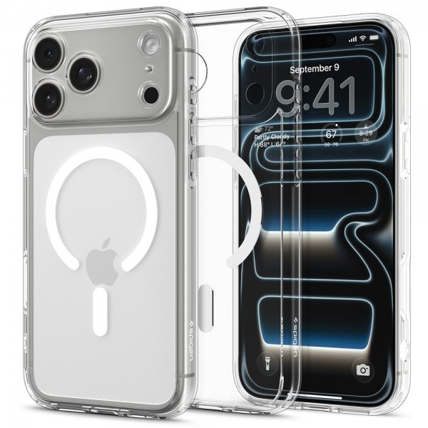 Spigen iPhone 17 Pro Cover Ultra Hybrid MagFit Clear White