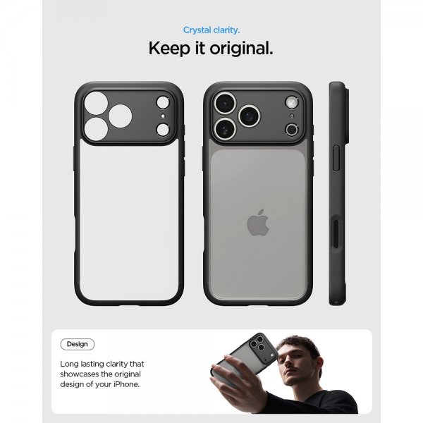 Spigen iPhone 17 Pro Cover Ultra Hybrid Mat Sort