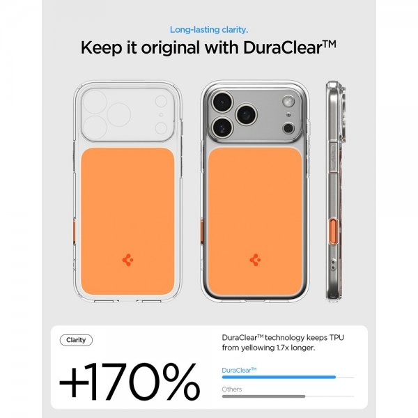 Spigen iPhone 17 Pro Cover Ultra Hybrid T MagFit Glossy Orange