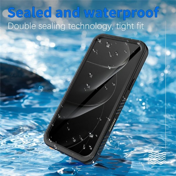 Redpepper iPhone 17 Pro Cover Vandtæt IP68 Sort