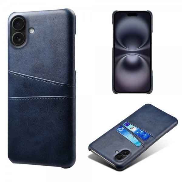 iPhone 17 Cover med to Kortlommer Blå