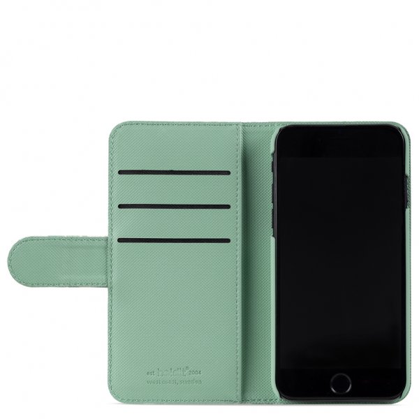 holdit iPhone 6/6S/7/8/SE Cover Wallet Case Green Flowers