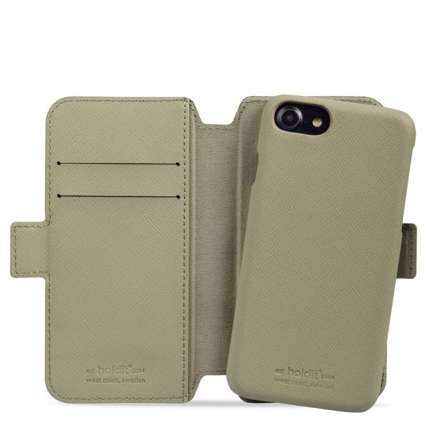 holdit iPhone 6/6S/7/8/SE Cover Wallet Case Magnet Khaki Green