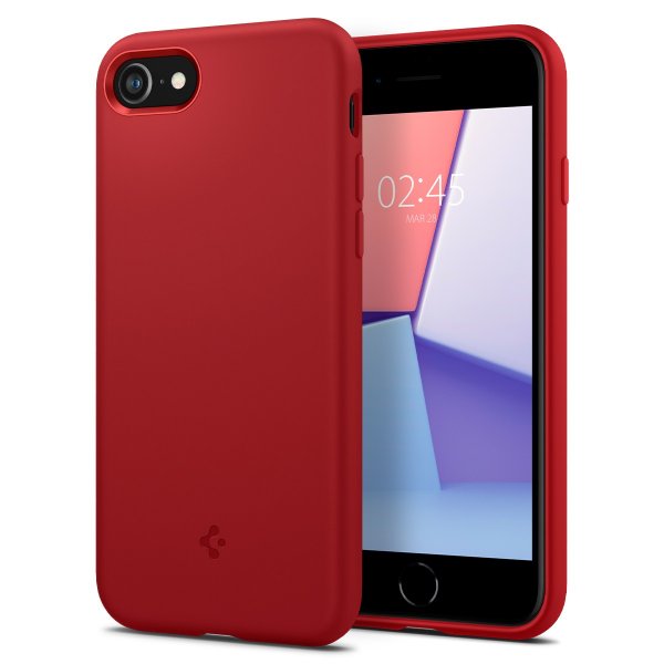 Spigen iPhone 7/8/SE Cover Silicone Fit Rød