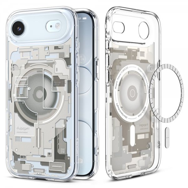 Spigen iPhone Air Cover Ultra Hybrid Zero One MagFit Natural Titanium
