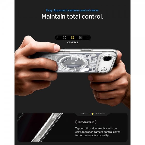 Spigen iPhone Air Cover Ultra Hybrid Zero One MagFit Hvid