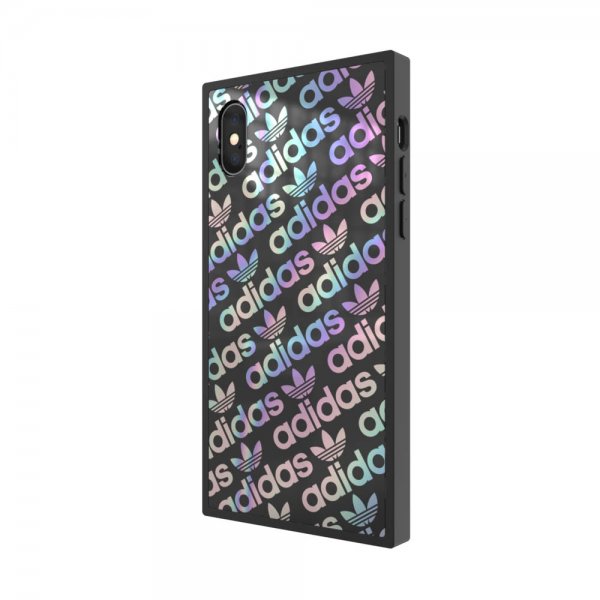 Adidas iPhone X/Xs Cover OR Square Case FW19 Sort Holografisk