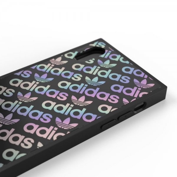 Adidas iPhone X/Xs Cover OR Square Case FW19 Sort Holografisk