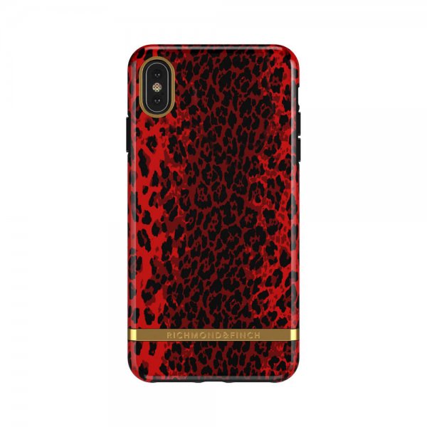 Richmond & Finch iPhone Xs Max Cover Red Leopard