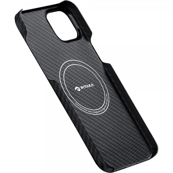 Pitaka iPhone 15 Plus Cover MagEZ Case 4 Sort/Grå Twill