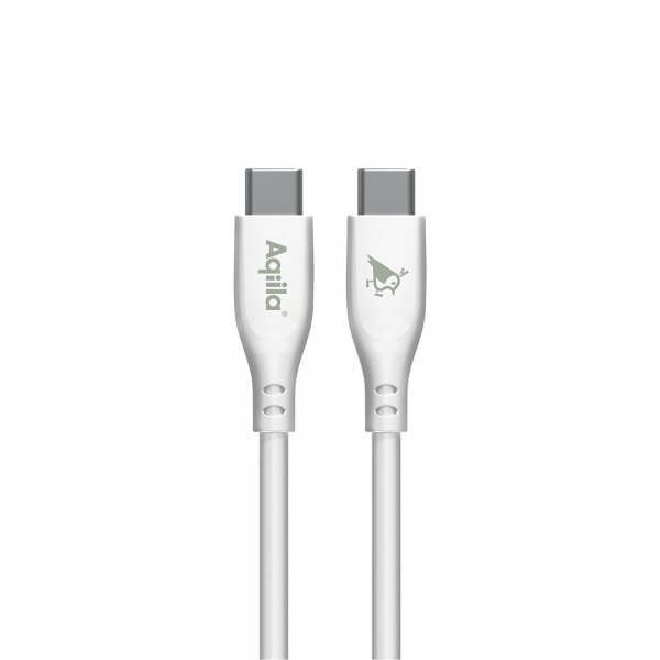 Aqiila Kabel Cablebird CS12 USB-C til USB-C 60W 2m Hvid