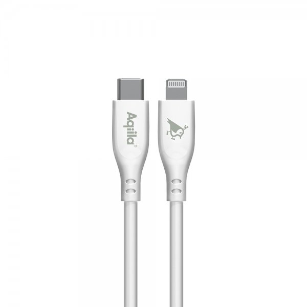Aqiila Kabel Cablebird CS21 USB-C til Lightning 60W 1m Hvid