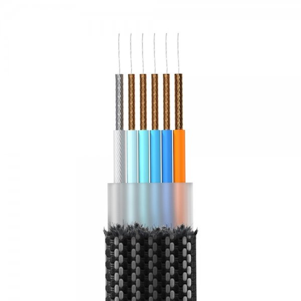 Rolling Square Kabel inCharge X Nøglering 100W 6i1 Marble Beige