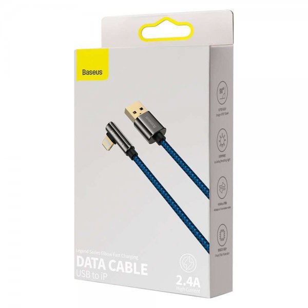 Baseus Kabel Legend Series USB-A til Lightning 2 m Blå