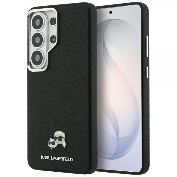 Karl Lagerfeld Samsung Galaxy S26 Ultra Cover Saffiano MagSafe Sort