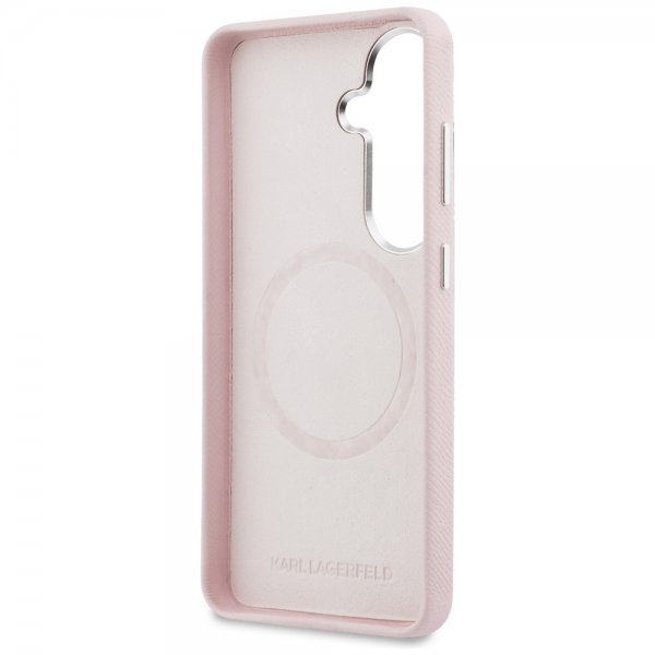 Karl Lagerfeld Samsung Galaxy S26 Plus Cover Saffiano MagSafe Rosa