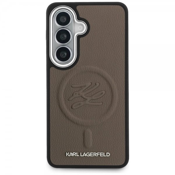 Karl Lagerfeld Samsung Galaxy S26 Cover Embossed MagSafe Brun