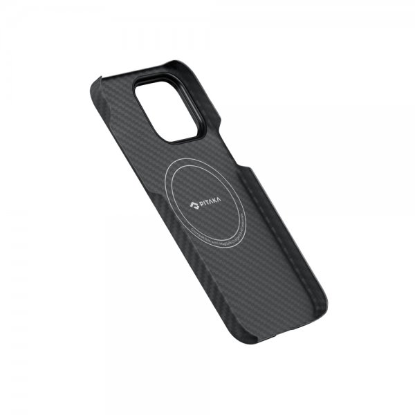 Pitaka iPhone 14 Pro Cover MagEZ Case 3 Sort/Grå Twill