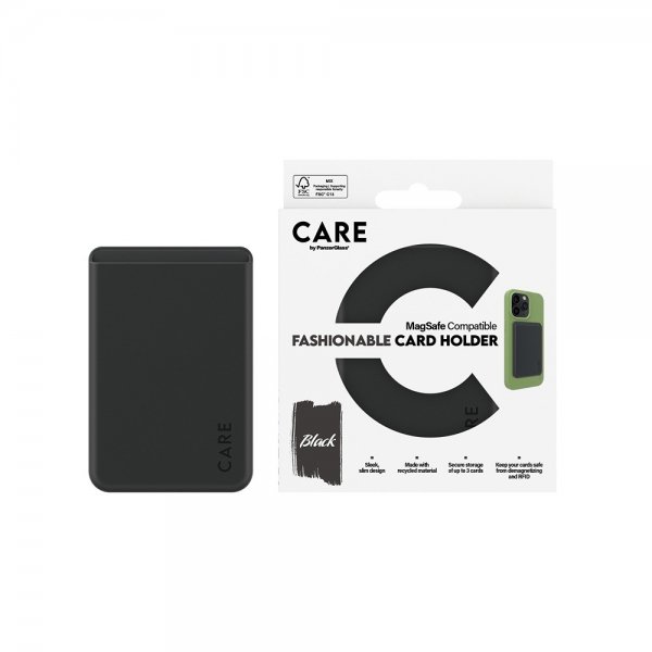 CARE by PanzerGlass Kortholder Fashionable Card Holder MagSafe Sort