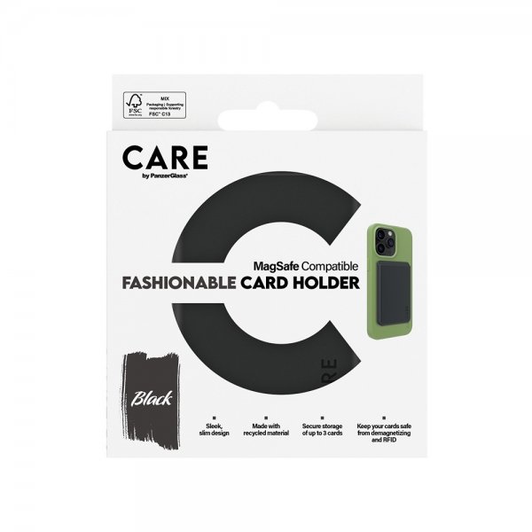 CARE by PanzerGlass Kortholder Fashionable Card Holder MagSafe Sort