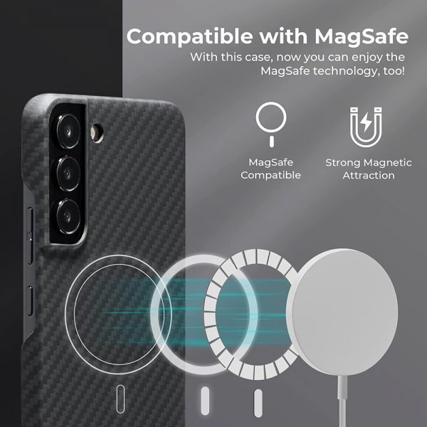 Pitaka Samsung Galaxy S22 Cover MagEZ Case 2 Sort/Grå Twill