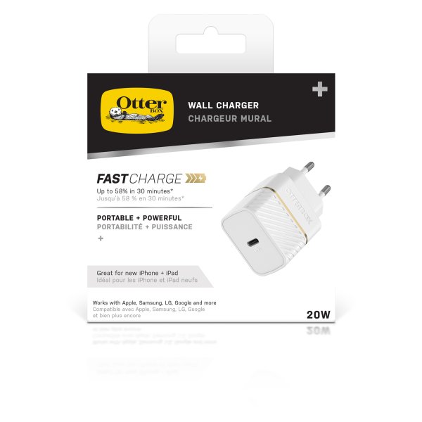 Otterbox Mobillader 20W USB-C PD Cloud Dust White