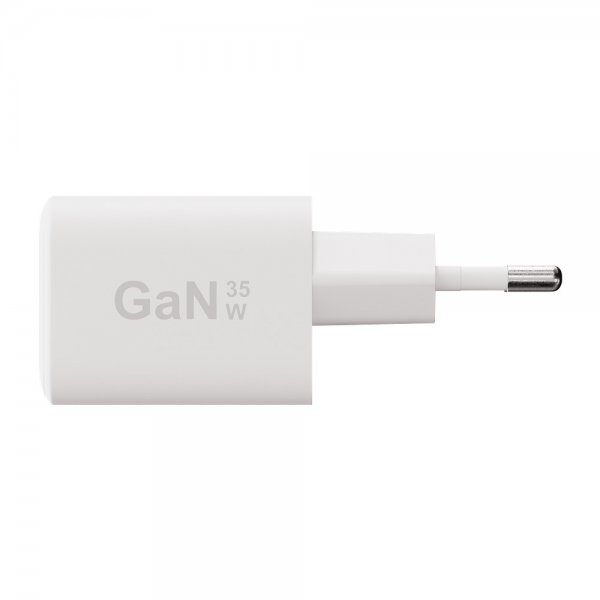 X2O Oplader med Kabel 1.2m 35W USB-C/USB-A GaN Hvid