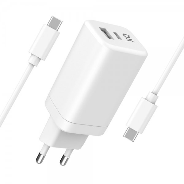 Xqisit oplader vægoplader 65W GaN USB-C PD/USB-A