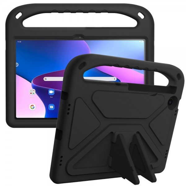 Lenovo Tab M10 Plus (3rd Gen) TB125 TB128 Børnecover med Standfunktion Sort