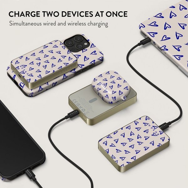 Burga Powerbank MagSafe 5000 mAh Love Me Right Guld