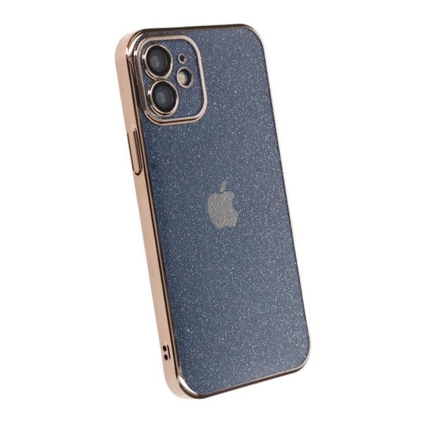iPhone 11 Cover Glitter Transparent Stødsikkert Guld