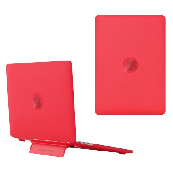 MacBook Air 15 M2 (A2941)/M3 (A3114) Cover Mat Stativfunktion Rød