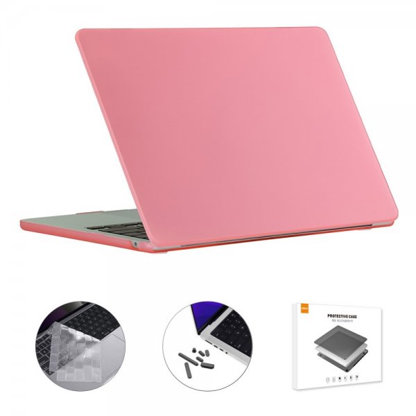 Enkay MacBook Air 15 M2 (A2941) Etui med Tastaturbeskyttelse Rosa