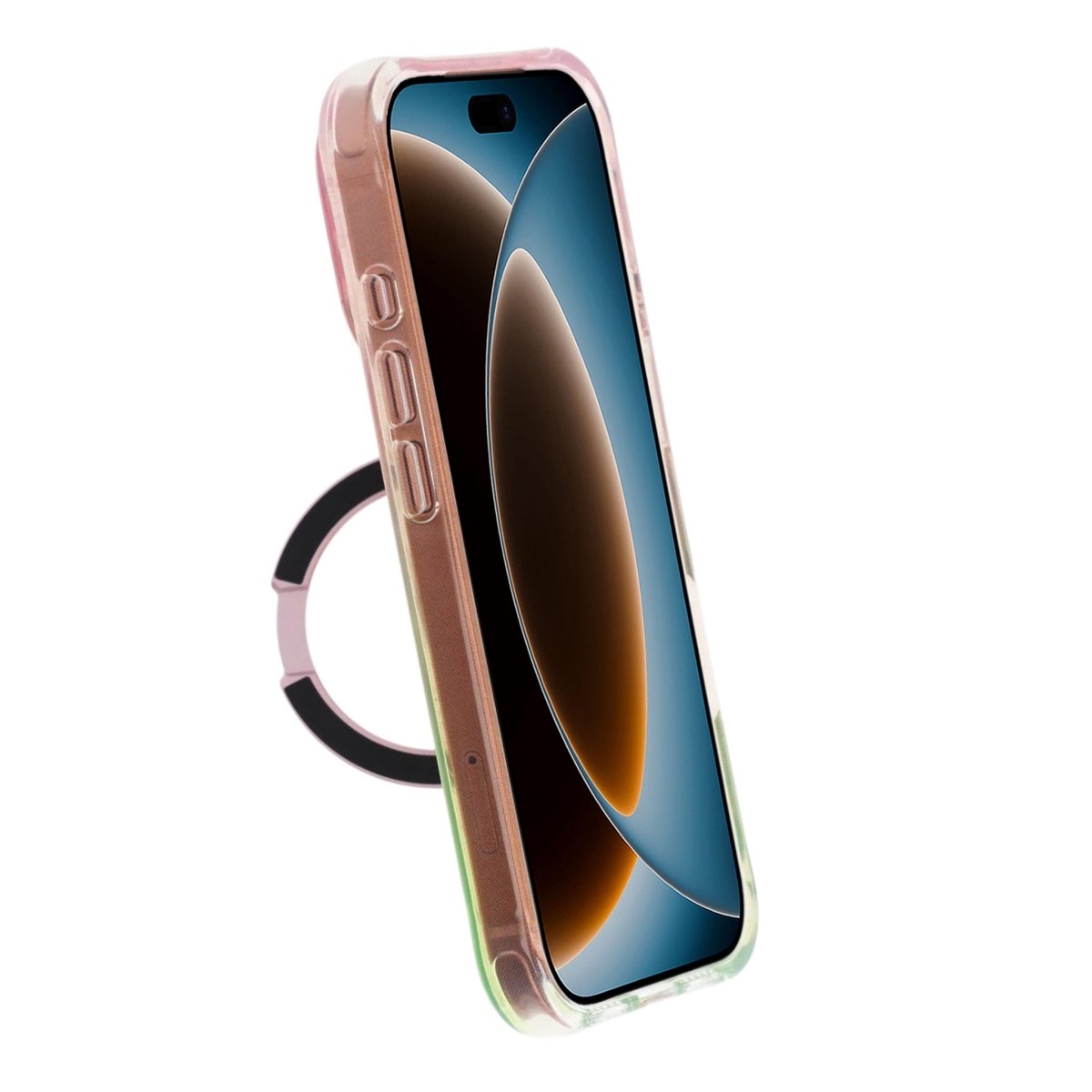 iPhone 17 Pro Max/iPhone 18 Pro Max Cover Marmoreret MagSafe-stativ Lyserød