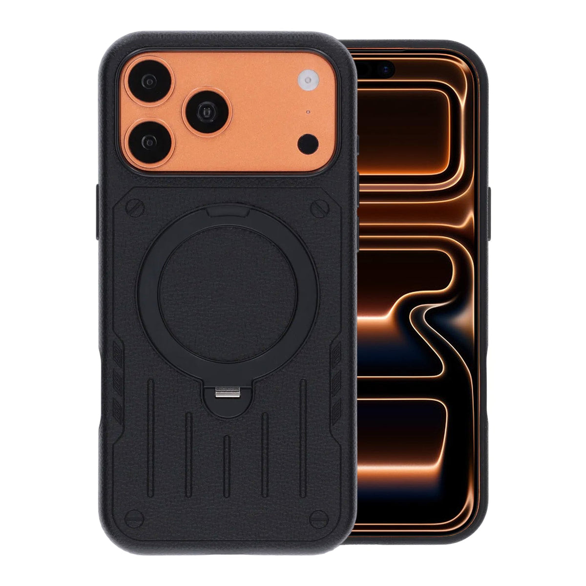 iPhone 17 Pro Max/iPhone 18 Pro Max Cover i Mecha med MagSafe-stativ Sort