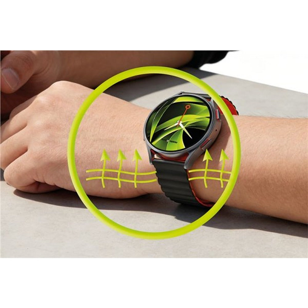 Mobile Origin Samsung Galaxy Watch 20mm Armbånd Easy Strap Sort Orange