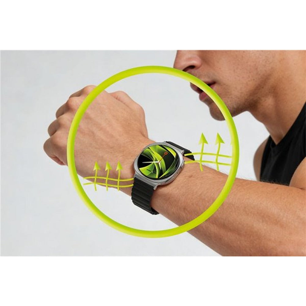 Mobile Origin Samsung Galaxy Watch 8/9 40/44mm/Classic 46mm Armbånd Easy Strap Magnetisk Sort