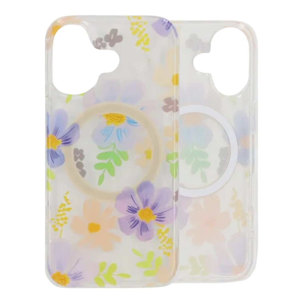 iPhone 17 Cover Floral MagSafe Lilla Gul