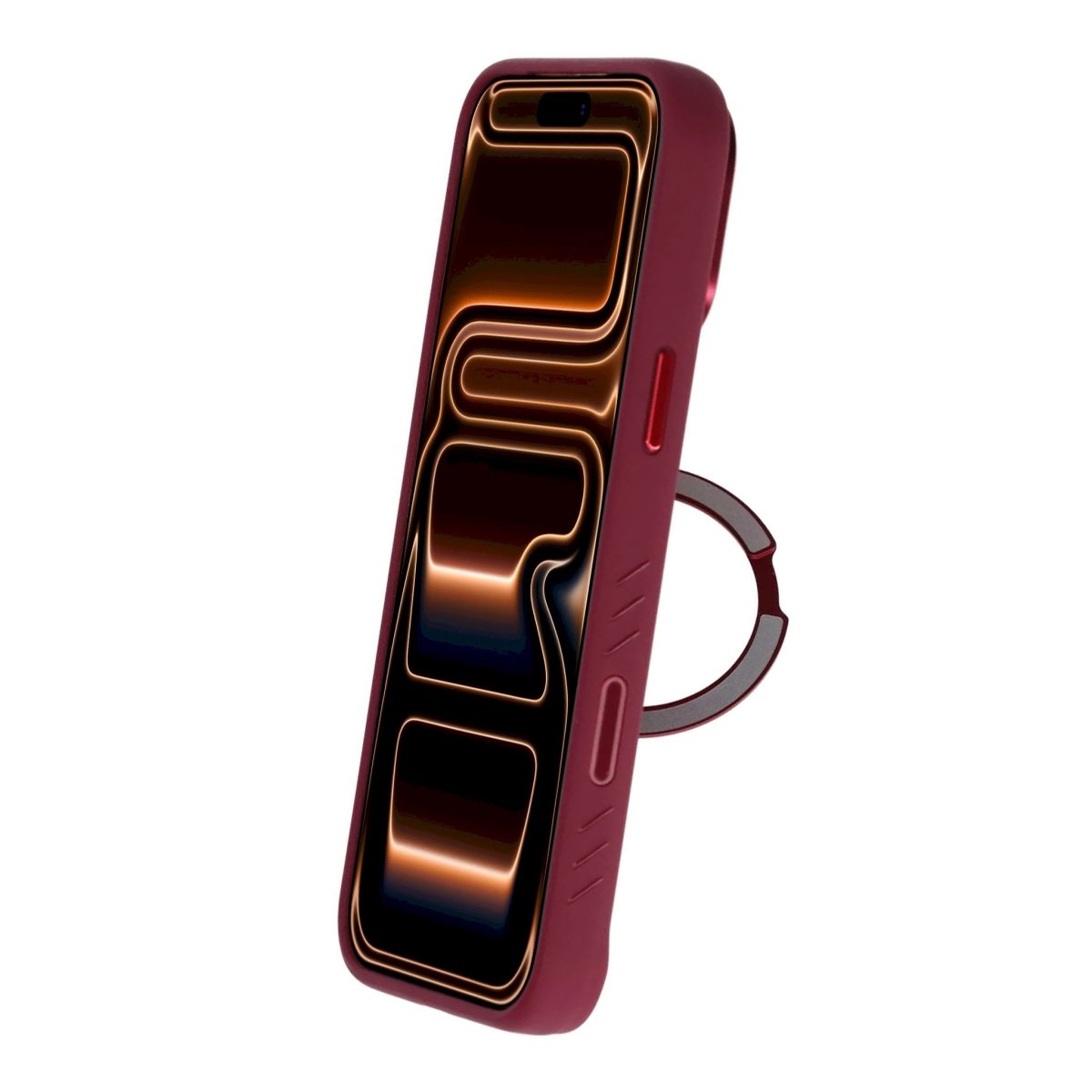 iPhone 17 Pro/iPhone 18 Pro Cover MagSafe-stativ Strass Rød