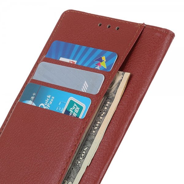 Motorola Edge 30 Neo Cover Litchi Brun
