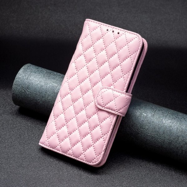 Motorola Moto G62 5G Cover Rhombus-mønster Rosa