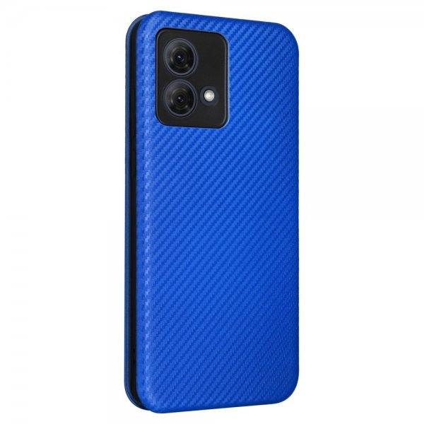 Motorola Moto G84 Cover Kulfibertekstur Blå