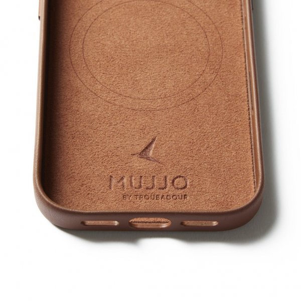 Mujjo iPhone 17 Pro Cover Full Læder Taske MagSafe Tan