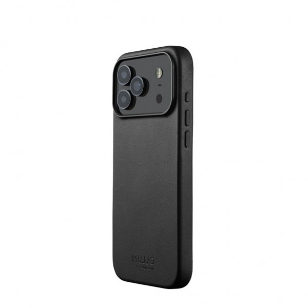 Mujjo iPhone 17 Pro Max Cover Full Leather Case MagSafe Sort