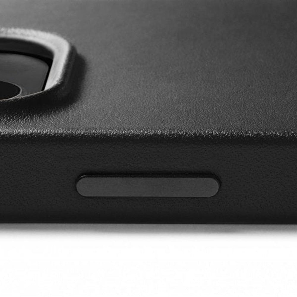 Mujjo iPhone 14 Cover Full Leather Case MagSafe Sort